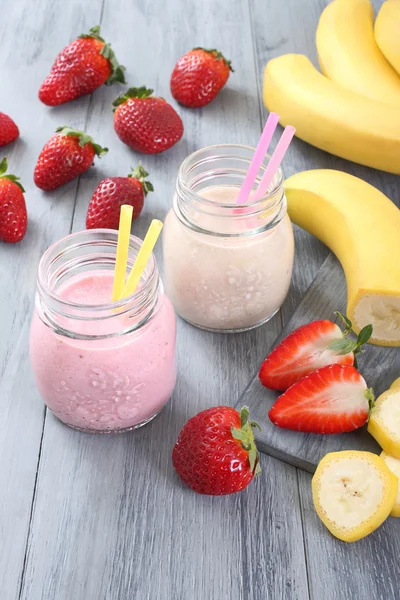 Batido de fresa — Foto de Stock