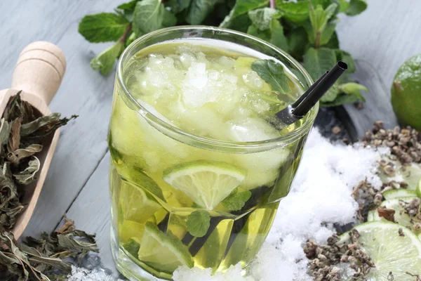 Ice green tea — Stock Photo, Image