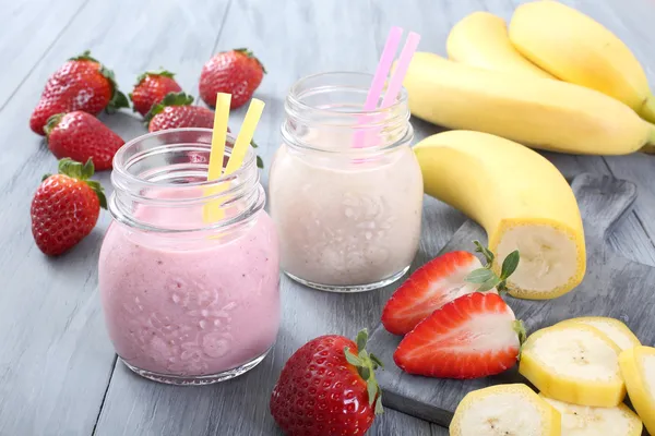 Batido de fresa — Foto de Stock