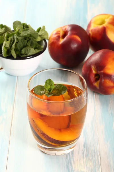 Perzik drankje — Stockfoto