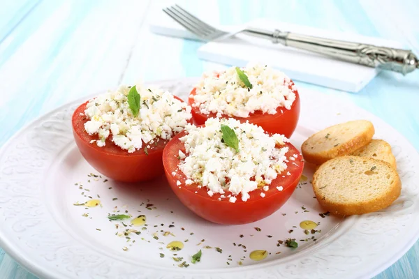 Ost och tomat — Stockfoto