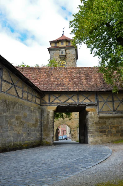 Rothenburg ob der tauber, deur verrijking 1 — Stockfoto