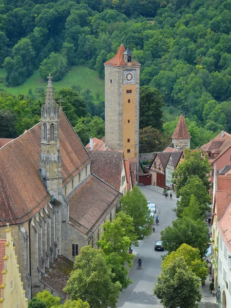 Rothenburg ob der tauber, het kasteel poort 4 Stockfoto