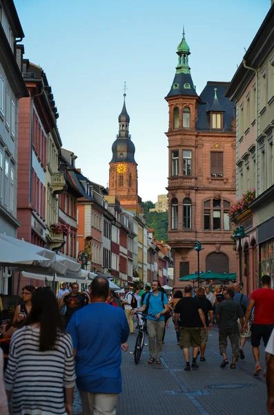 Heidelberg, hoofdstraat — Stockfoto