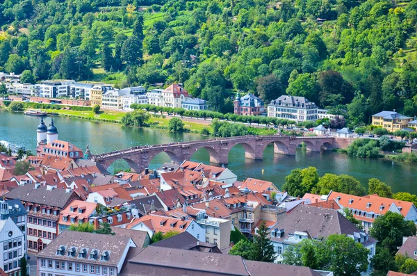 Heidelberg, panoramatický pohled 1 — Stock fotografie