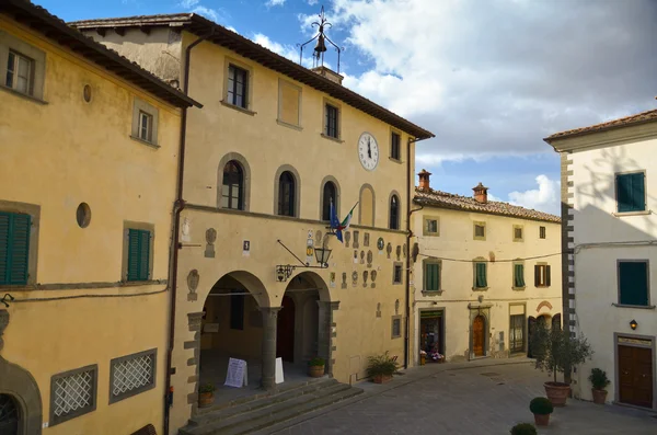 Radda in chianti palác radnice, Toskánsko 7 — Stock fotografie