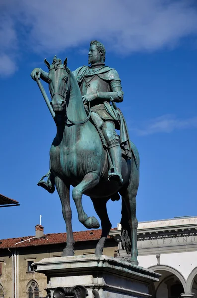 Staty av ferdinand 1, Florens — Stockfoto