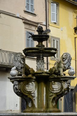 Fountain of the Lions, Viterbo clipart
