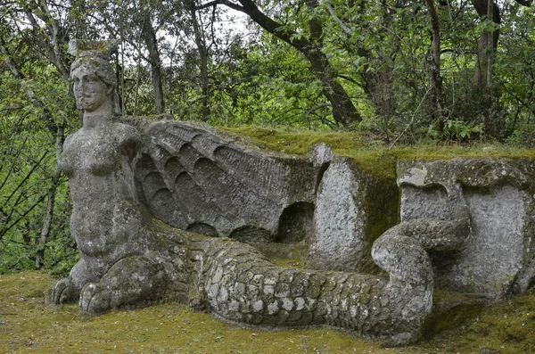 Το άγαλμα της μανίας, bomarzo Φωτογραφία Αρχείου