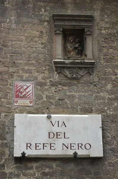 Calle Refe Nero, Siena — Foto de Stock