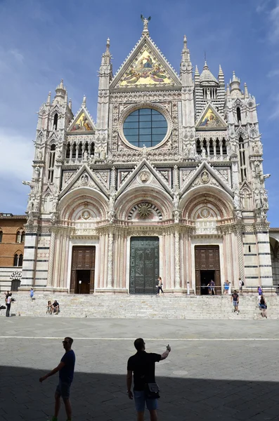 Metropolitní katedrála st. mary předpokládá, siena 2 — Stock fotografie