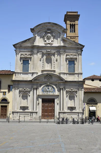 -Kostel Ognissanti, Florencie — Stock fotografie