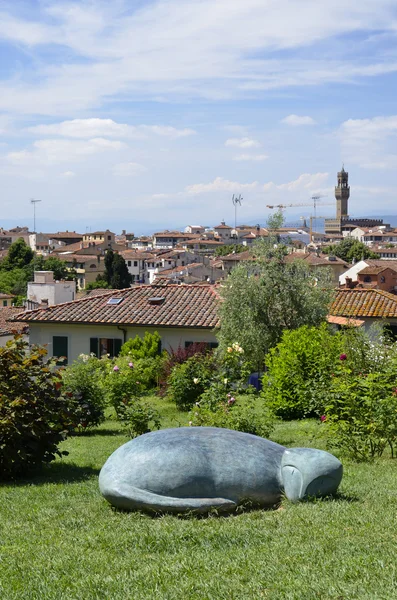 Folon a růžovou zahradou, florence 2 — Stock fotografie