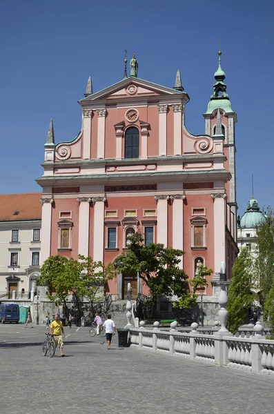 La Chiesa francescana di Lubiana 2 — Foto Stock