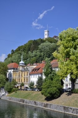 nehir boyunca Ljubljana, Slovenya 2