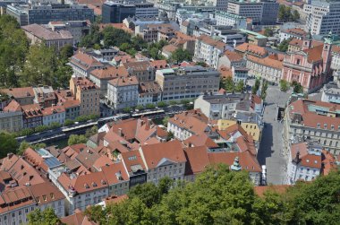 Ljubljana, Slovenya 3 havadan fotoğraf