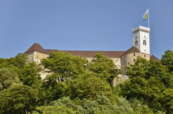 Lublaňský hrad, Slovinsko — Stock fotografie