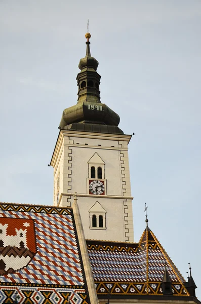 Kostel svatého Marka, Záhřeb 2 — Stock fotografie