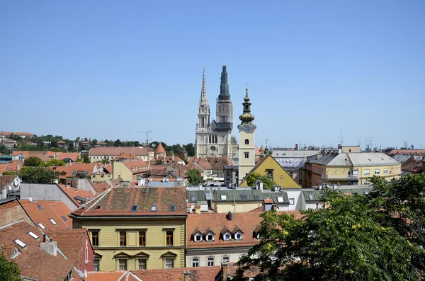 Vista panorâmica, Zagreb — Fotografia de Stock