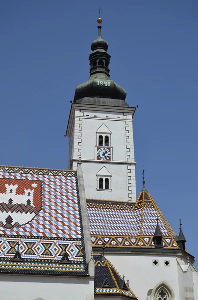 Церковь Святого Марка, Загреб 8 — стоковое фото