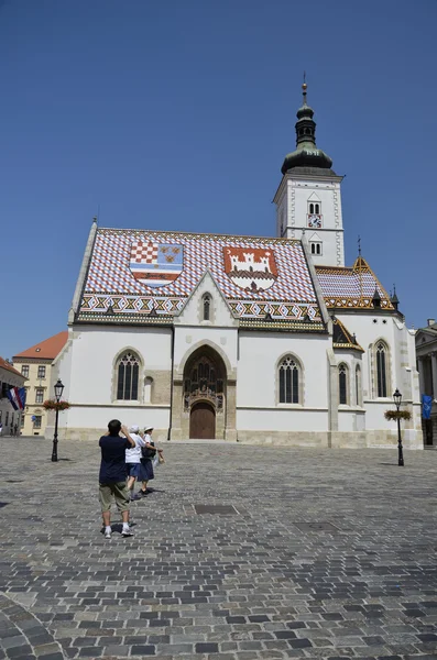 Kostel svatého Marka, Záhřeb 6 — Stock fotografie