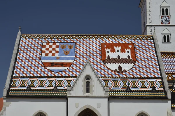 St. mark kerk, zagreb 4 — Stockfoto