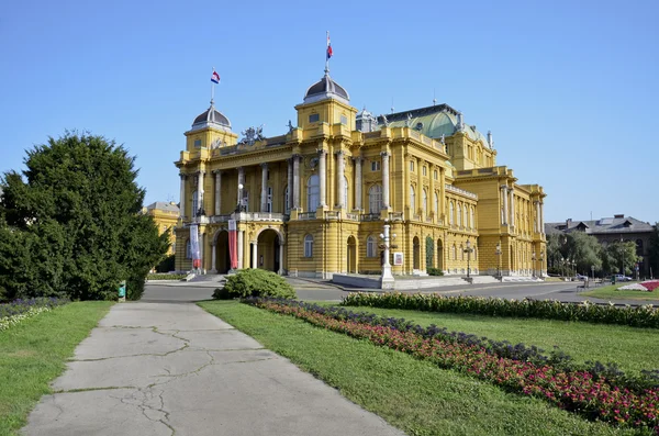 Teatro Nacional Croata, Zagreb 3 Fotografia De Stock