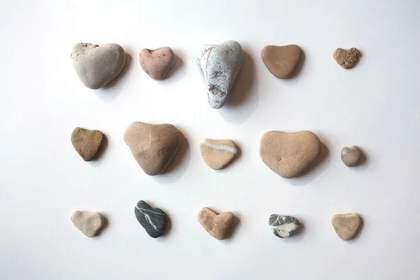 Pedras de forma cardíaca — Fotografia de Stock