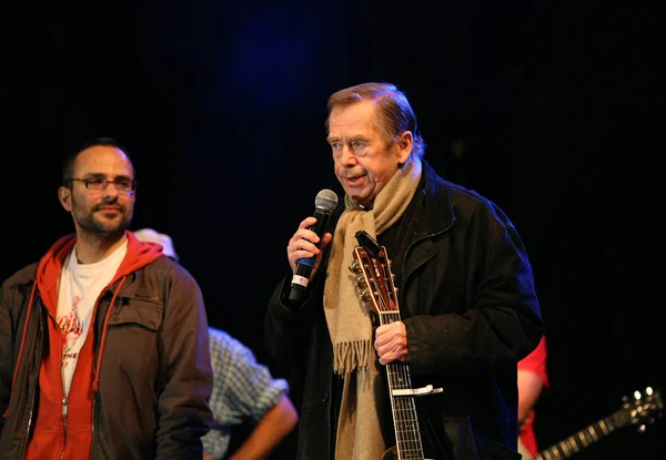 Vaclav havel in Praag — Stockfoto