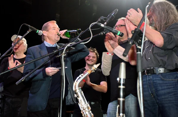 Vaclav Havel en el club de música — Foto de Stock