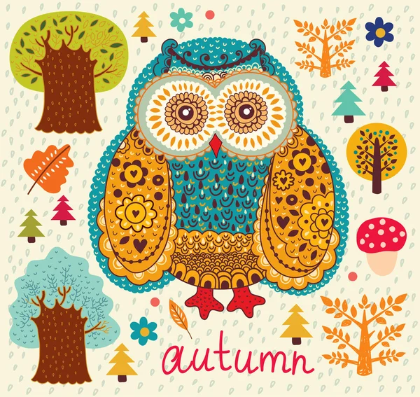 arka plan ile baykuşlar