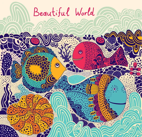 Balık ile set vektör