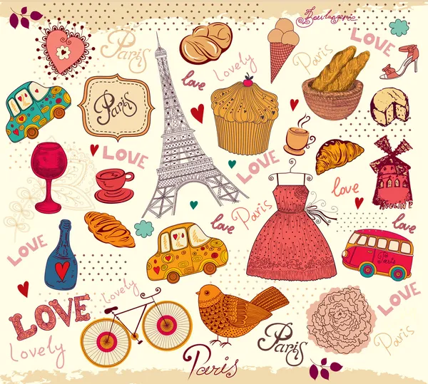 paris sembolleri vektör kümesi