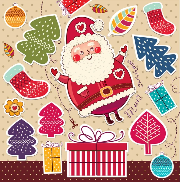 Tarjeta de Navidad — Vector de stock