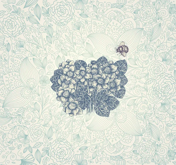 Vintage floralen Hintergrund — Stockvektor