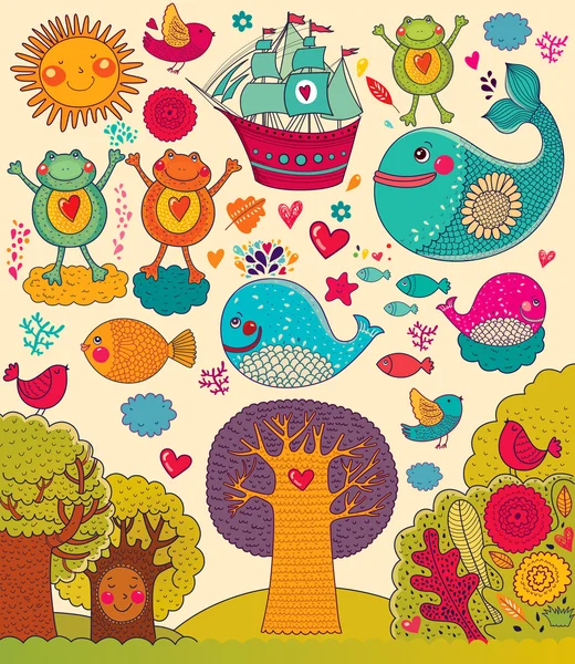 vektör çizim ile hayvan