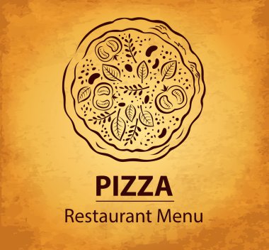 Pizza tasarım menü