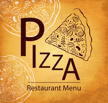Pizza tasarım menü