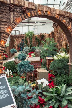 Köprü çerçeveleme model tren görüntüsü