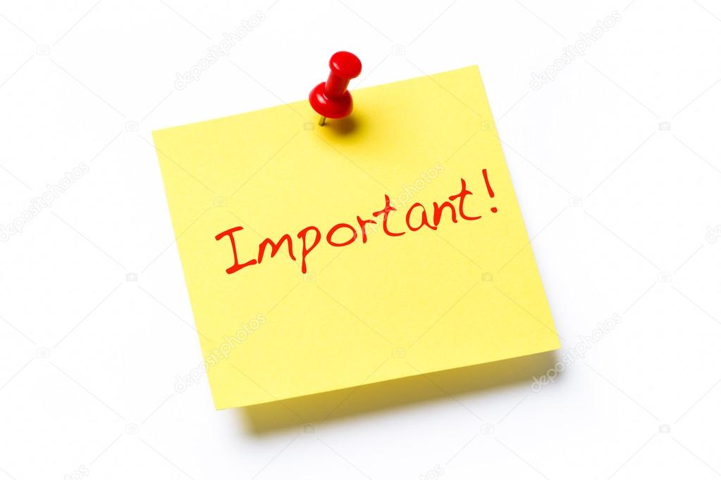 Image result for important note