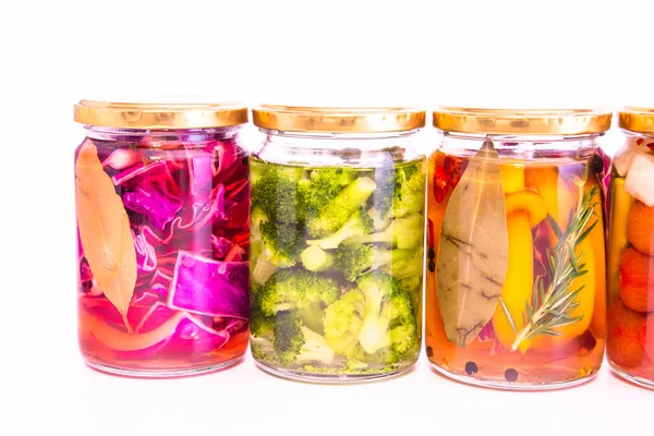 Colorful Pickles Delicious Summer Vegetables — ストック写真
