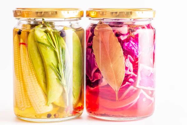 Colorful Pickles Delicious Summer Vegetables — ストック写真