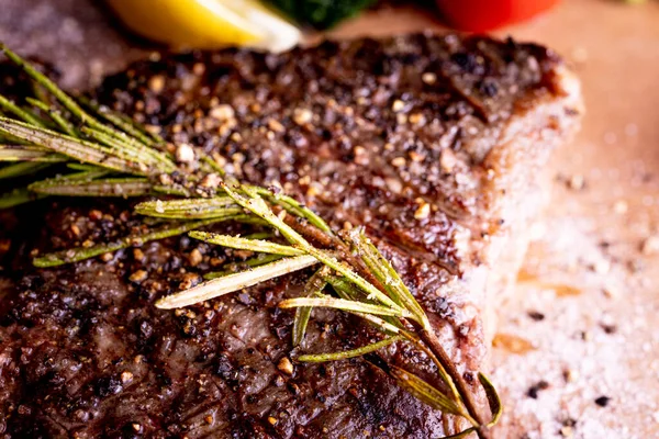 Macro Shot Grilled Delicious Beef — Foto de Stock