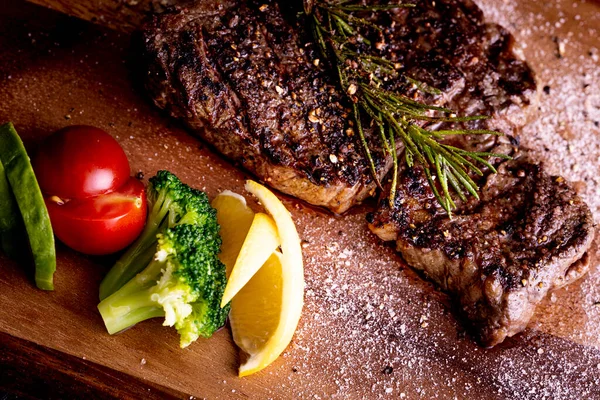 Macro Shot Grilled Delicious Beef — Stockfoto