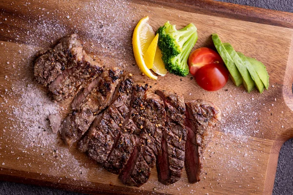 Macro Shot Grilled Delicious Beef — Foto de Stock