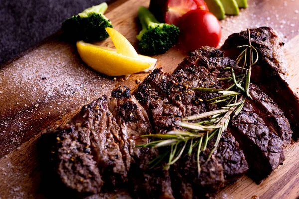 Macro Shot Grilled Delicious Beef — Stockfoto