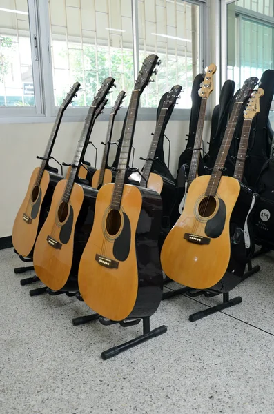 Multiple guitars,. — Stock Photo, Image