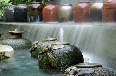 Bahçe su Şelalesi.