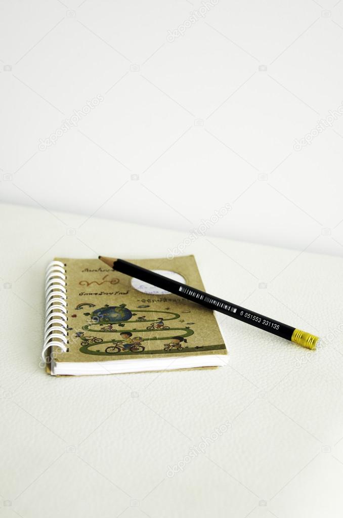 Notebook pencil.