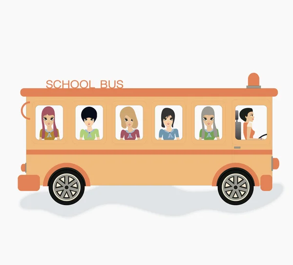 Autocarro escolar —  Vetores de Stock